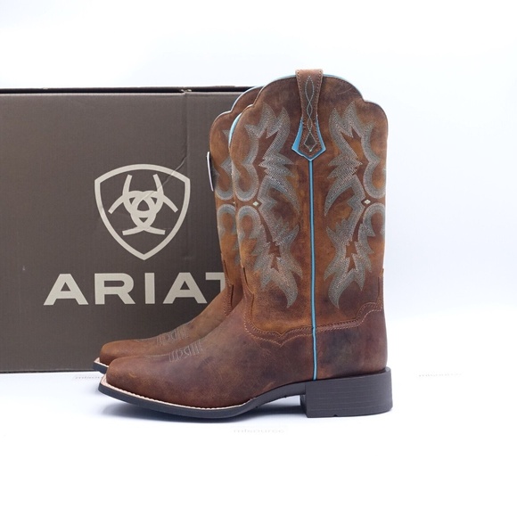 SLD NEW Size 11 Women's Ariat Tombstone Western Boots 10008017 Brown/Sassy Brown